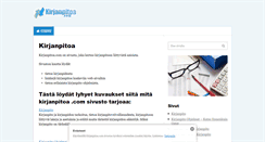 Desktop Screenshot of kirjanpitoa.com